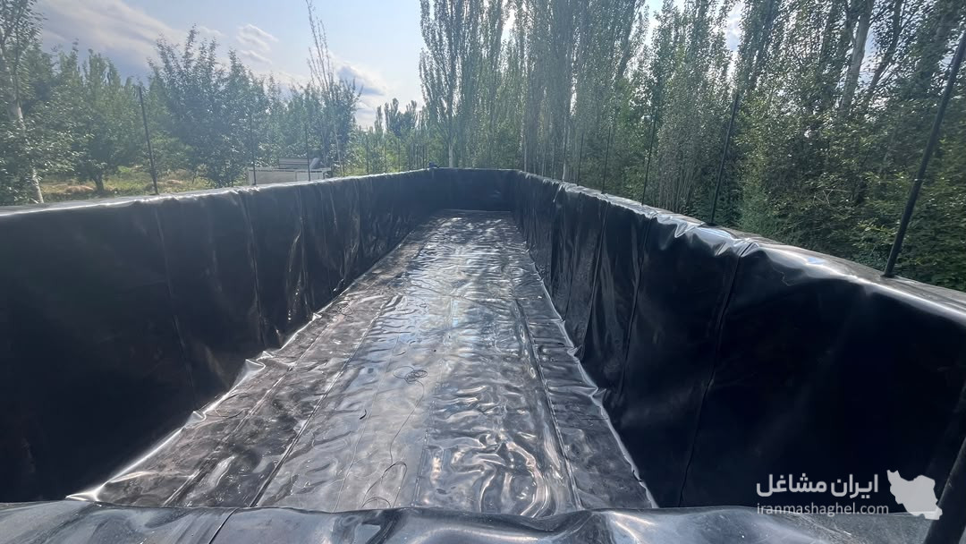 فروش و نصب ورق ژئوممبران استخر کشاورزی مهندس رستملو در عجب شیر